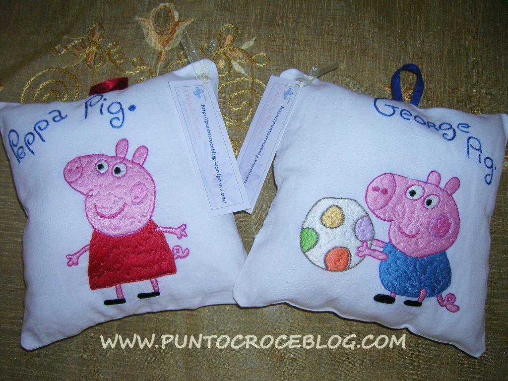 Peppa Pig ricamata a mano